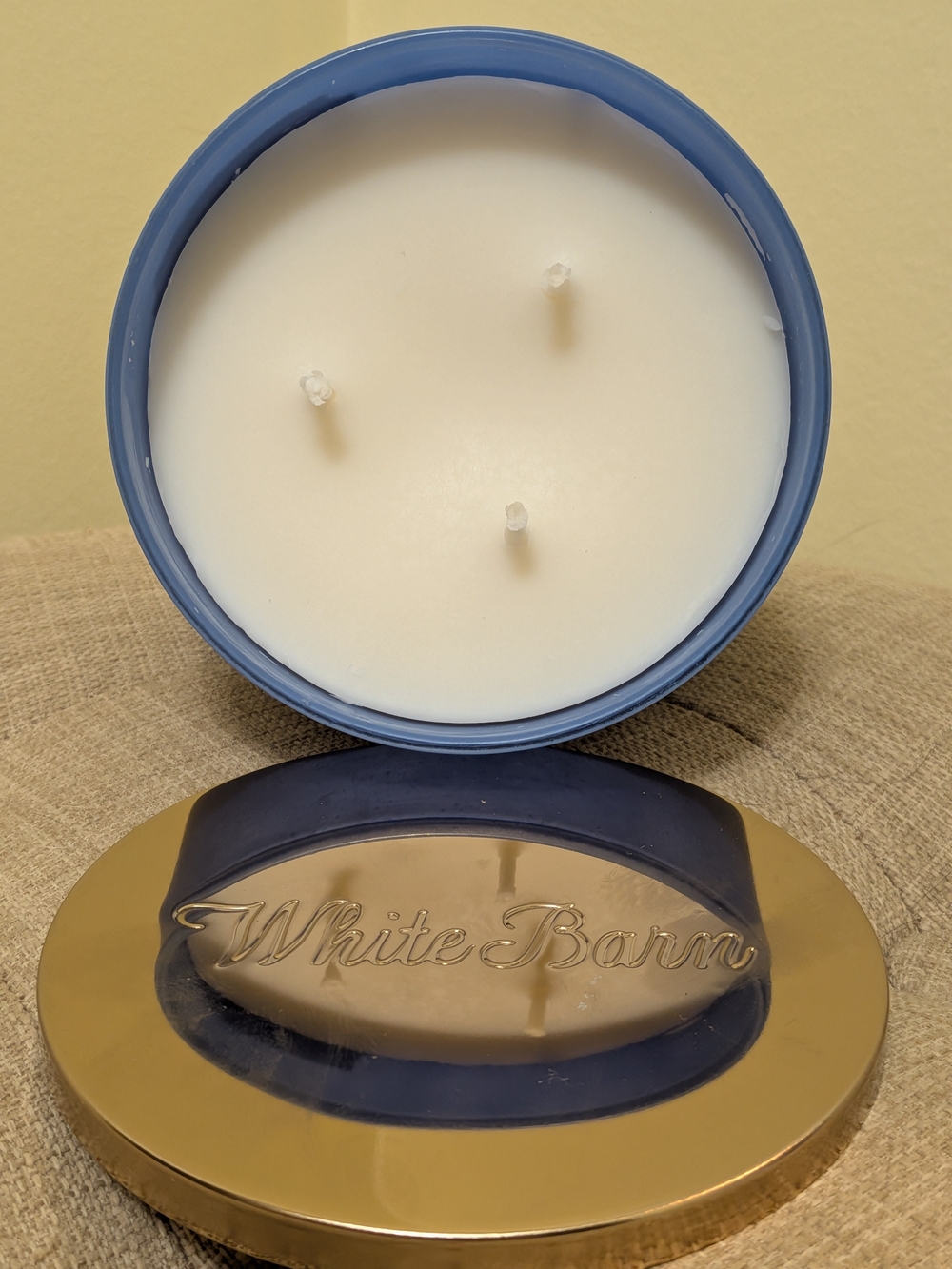 NWT White Barn Midnight Blue Citrus 3- Wick Candle - Picture 3 of 3